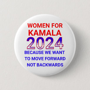 Frauen für Kamala Harris 2024 Wahl Button