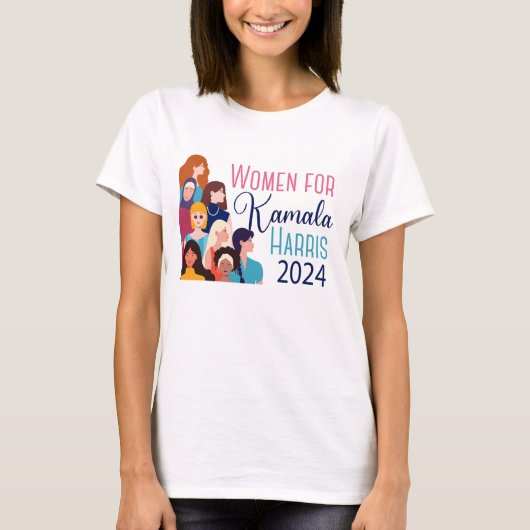 Frauen für Kamala Harris 2024 Wahl Frauen T-Shirt (Vorderseite)