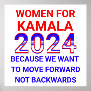 Frauen für Kamala Harris 2024 Wahl Poster