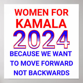 Frauen für Kamala Harris 2024 Wahl Poster