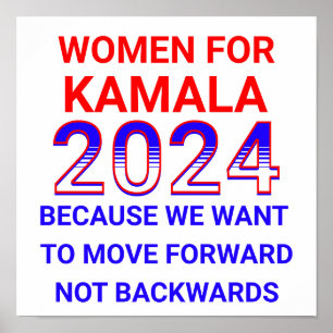 Frauen für Kamala Harris 2024 Wahl Poster