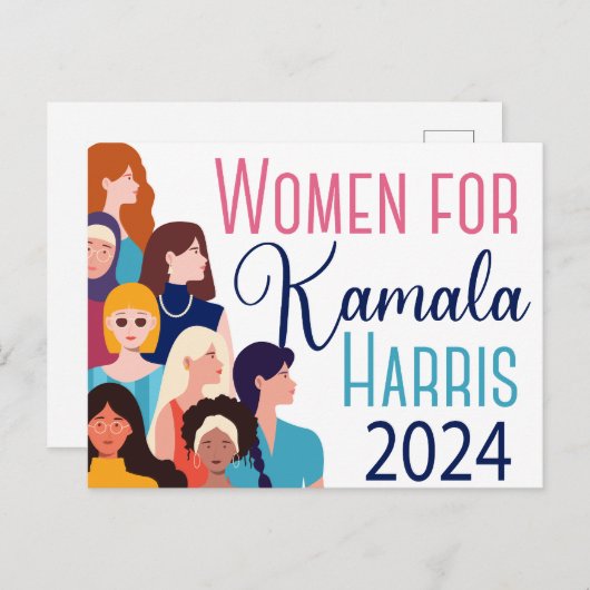 Frauen für Kamala Harris 2024 Wahl Postkarte (Vorne/Hinten)