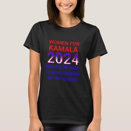 Frauen für Kamala Harris 2024 Wahl T-Shirt (Vorderseite)