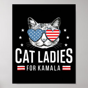 Frauen für Kamala Harris Demokratie stimmen blau v Poster