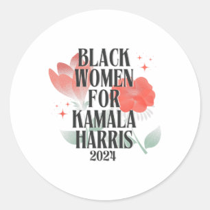 Frauen für Kamala Harris für die Präsidentschaftsw Runder Aufkleber