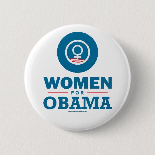 Frauen für Obama Button (Vorderseite)