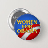 Frauen für Obama Button (Vorne & Hinten)