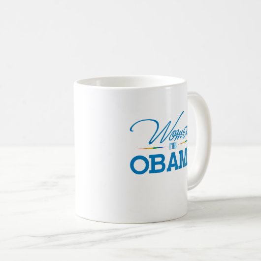 Frauen für Obama Kaffeetasse (VorderseiteRechts)
