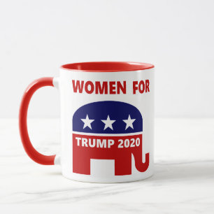 Frauen für populäres rotes weißes des Trumpfs 2 Tasse