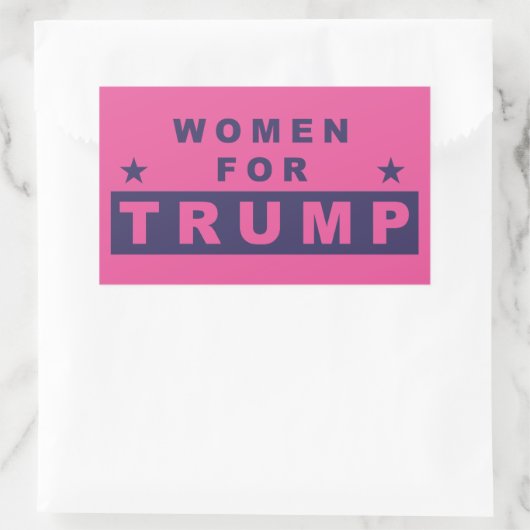 Frauen für Trump 2016 Rechteckiger Aufkleber (Tasche)
