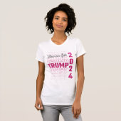 Frauen für Trump 2024 T-Shirt (Vorne ganz)