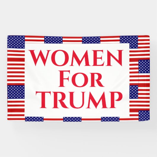 FRAUEN FÜR TRUMP BANNER (Horizontal)