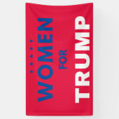 Frauen für Trump Banner (Vertikal)