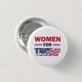 Frauen für Trump Button (Vorne & Hinten)