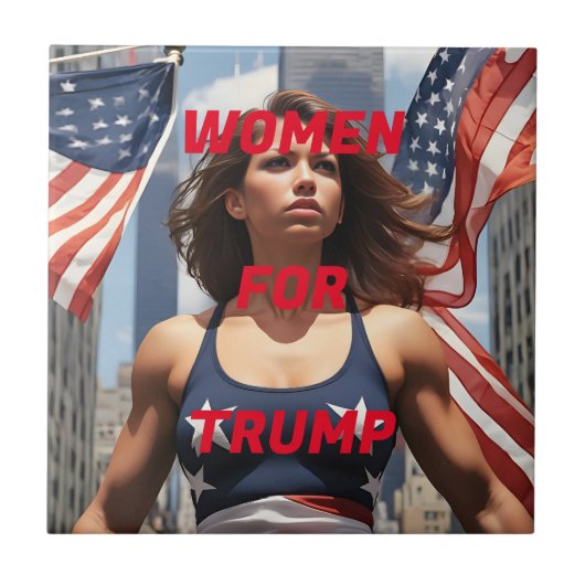 FRAUEN FÜR TRUMP FLIESE (Vorderseite)