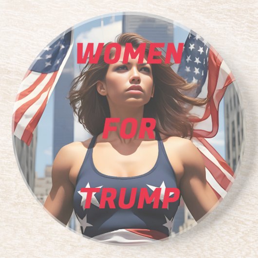 FRAUEN FÜR TRUMP GETRÄNKEUNTERSETZER (Vorne)