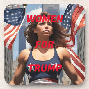 FRAUEN FÜR TRUMP GETRÄNKEUNTERSETZER