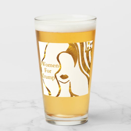 FRAUEN FÜR TRUMP GLAS (Vorne (Gefüllt))