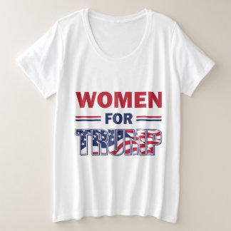 Frauen für Trump Große Größe T-Shirt