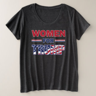 Frauen für Trump Große Größe T-Shirt