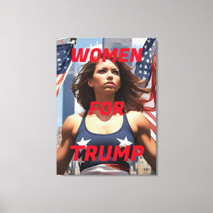 FRAUEN FÜR TRUMP LEINWANDDRUCK