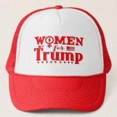 FRAUEN FÜR TRUMP MAGA GEAR TRUCKERKAPPE (Vorderseite)