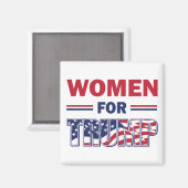 Frauen für Trump Magnet (Vorderseite/Rückseite)