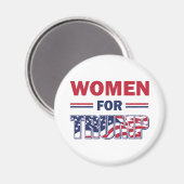 Frauen für Trump Magnet (Vorderseite/Rückseite)