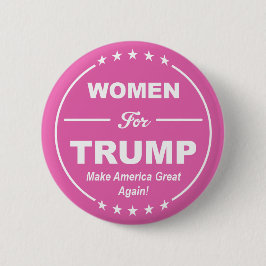 FRAUEN FÜR TRUMP! Pink Patriot! Mädchen Power! GOP Button