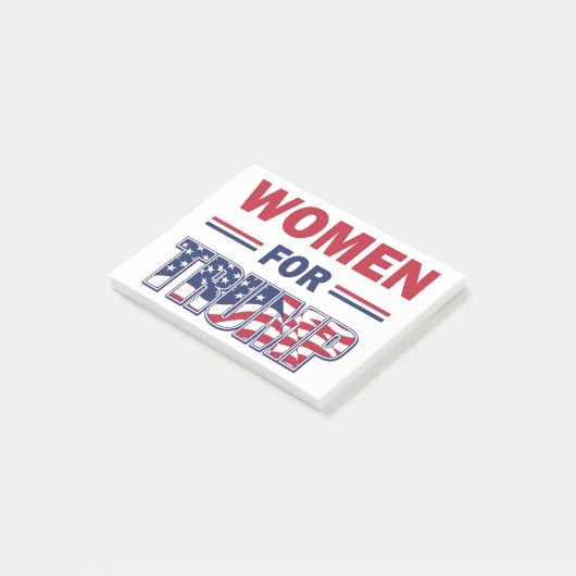 Frauen für Trump Post-it Klebezettel (angewinkelt)