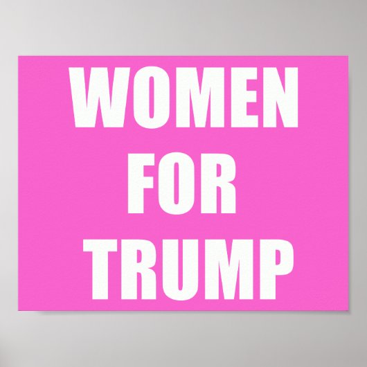 Frauen für Trump Poster (Vorne)