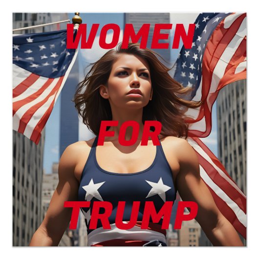 FRAUEN FÜR TRUMP POSTER (Vorderseite)