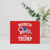 FRAUEN FÜR TRUMP POSTKARTE (Stehend Vorderseite)