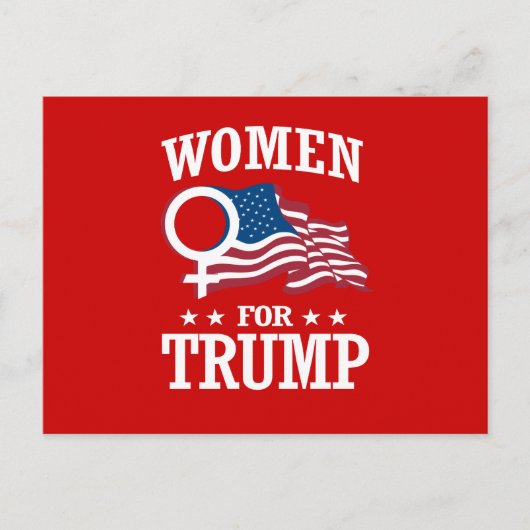 FRAUEN FÜR TRUMP POSTKARTE (Vorderseite)