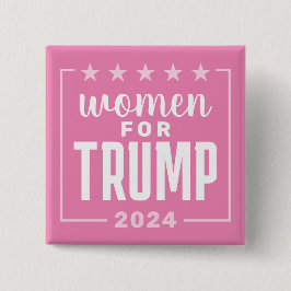 Frauen für Trump - rosa Design 2024 Button