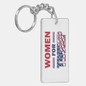 Frauen für Trump Schlüsselanhänger (Vorderseite links)