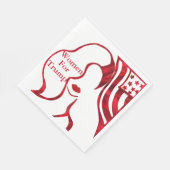 FRAUEN FÜR TRUMP SERVIETTE (Ecke)