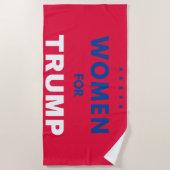 Frauen für Trump Strandtuch (Vorderseite)