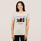Frauen für Trump Tri-Blend Shirt (Vorderseite voll)