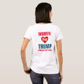 Frauen für Trump #WomenForTrump T-Shirt (Schwarz voll)