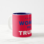 Frauen für Trump Zweifarbige Tasse (Vorderseite Links)