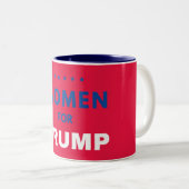 Frauen für Trump Zweifarbige Tasse (VorderseiteRechts)