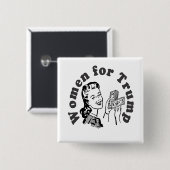 Frauen für Trumpf - Geld-Dollar Donald Button (Vorne & Hinten)