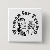 Frauen für Trumpf - Geld-Dollar Donald Button (Vorderseite)