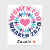 Frauen für Warren 2020 Aufkleber (Blatt)