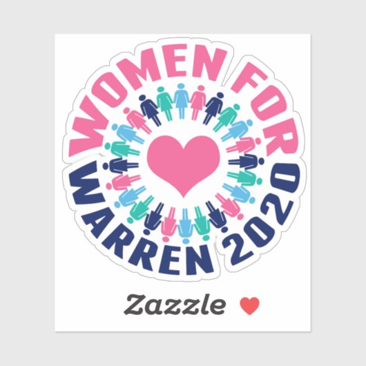 Frauen für Warren 2020 Aufkleber (Blatt)