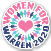 Frauen für Warren 2020 Aufkleber (Vorderseite)