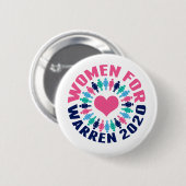Frauen für Warren 2020 Button (Vorne & Hinten)