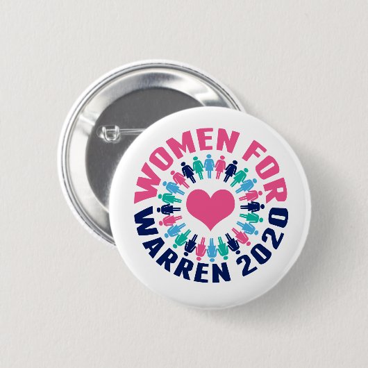 Frauen für Warren 2020 Button (Vorne & Hinten)