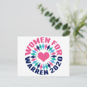 Frauen für Warren 2020 Postkarte (Stehend Vorderseite)